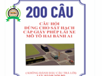 BỘ ĐỀ 200 CÂU HỎI THI BẰNG LÁI XE MÁY A1